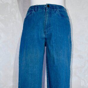 VTG Talbots Women's Size 4P Petite High Rise Wide Leg Denim Jeans